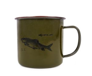 Korum Hrnček Classic Enamel Mug Barbel 330 ml