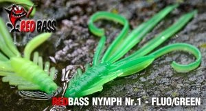 Nymfa RedBass Nr.1 S 53mm Fluo/Zelená 5ks
