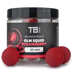 Boilies vyvážené Balanced Atraktor 100g GLM Squid Strawberry 24mm