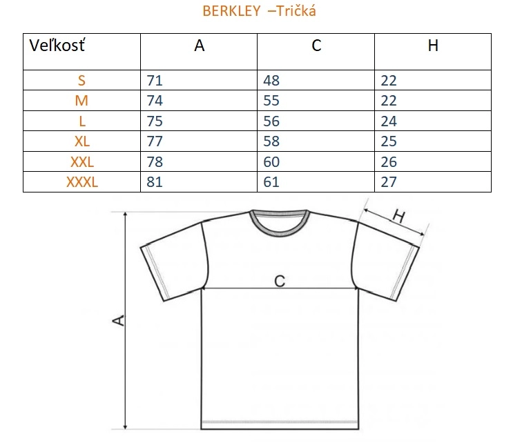 Berkley Tričko T-Shirt Grey - L